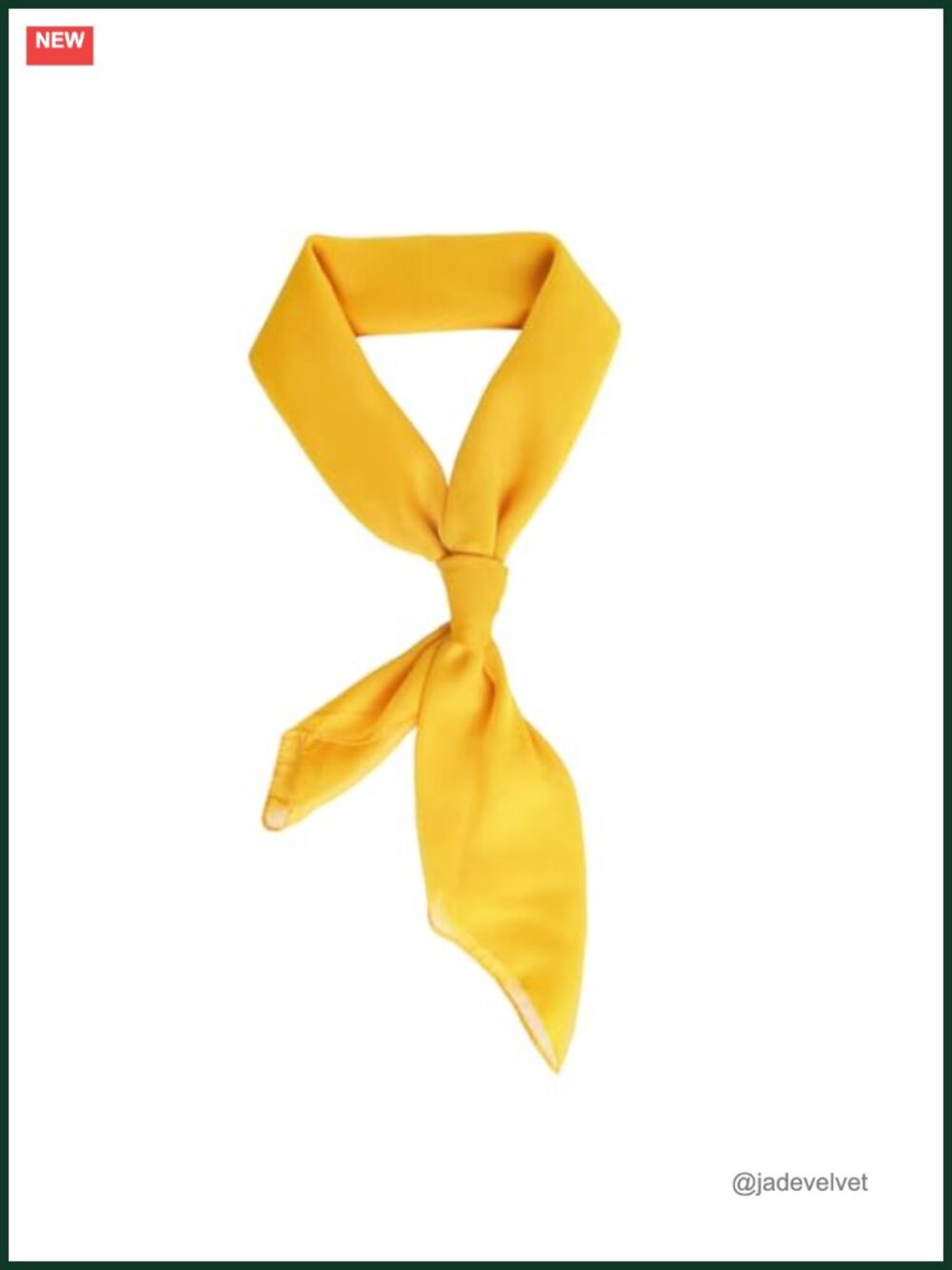 Chiffon Square Scarf Ribbon Neck Scarf Satin Neckerchief Handkerchief 1950s